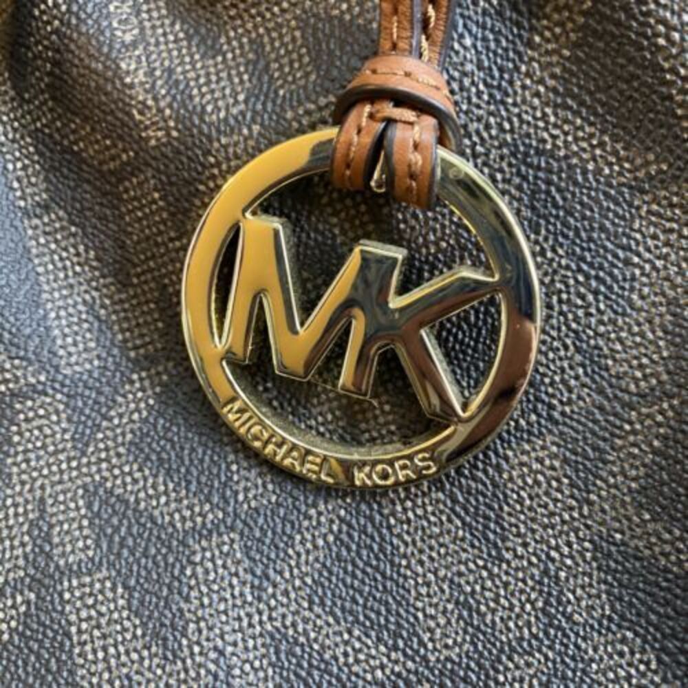 Michael Kors Brown handbags Purse Fringe Rope MK - Picture 5 of 14